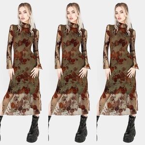 DISTURBIA Rosaleigh mesh dress